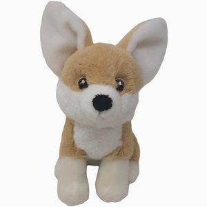 Aurora Fennec Fox Eco Nation Zoo Tan White‎ Stuffed Animal Plush Toy 8"